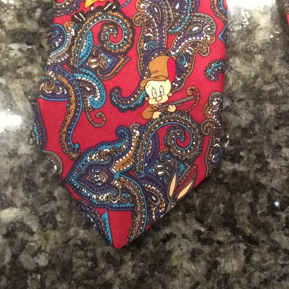 Vintage 1994 LOONEY TUNES Mania Men's Tie - Picture 4 of 6